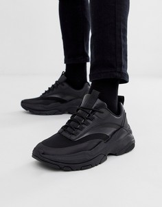Черные кроссовки на массивной подошве с прозрачными вставками ASOS DESIGN - Черный