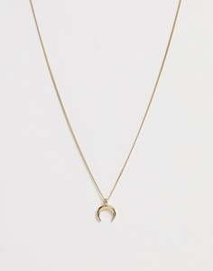 Ожерелье с подвеской в виде луны Weekday - Золотой