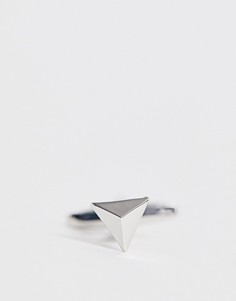 Серебристые треугольные запонки DesignB - Серебряный
