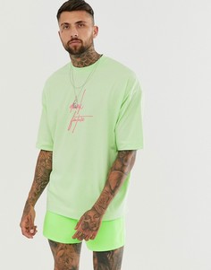 Oversize-футболка с логотипом dark future ASOS DESIGN - Зеленый