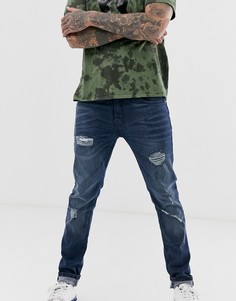 Супероблегающие джинсы с рваной отделкой Ringspun - Серый