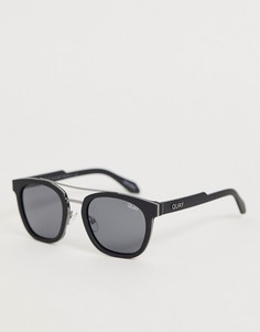 Круглые солнцезащитные очки в черной оправе Quay Australia coolin - Черный