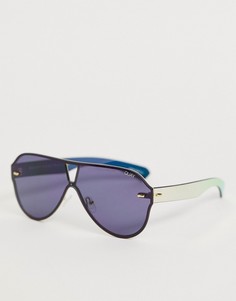 Черные солнцезащитные очки-авиаторы Quay Australia Stay Afloat - Черный