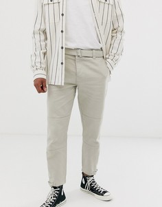 Серые брюки с широкими штанинами Topman - Серый
