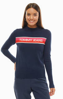 Джемпер из вискозы с логотипом бренда Tommy Jeans