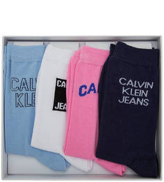 Комплект носков Комплект из четырех пар высоких хлопковых носков Calvin Klein