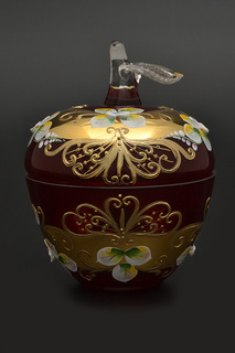 Конфетница с крышкой 10 см Bohemia