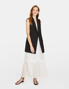 Двубортный жилет Stradivarius