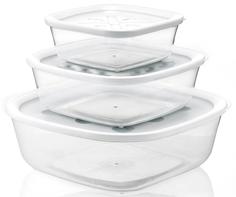 Контейнеры Guzzini Набор из 3-х контейнеров Forme Casa белый