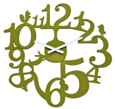 Koziol [pi:p] Часы настенные, зелёные