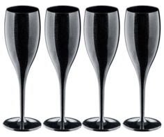 Бокалы для игристых вин Koziol CHEERS NO. 1 Бокал для шампанского чёрный 100 мл