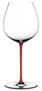 Бокалы для красного вина Riedel Fatto a Mano - Фужер Old World Pinot Noir 705 мл хрустальное стекло с красной ножкой 4900/07R