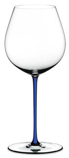 Бокалы для красного вина Riedel Fatto a Mano - Фужер Old World Pinot Noir 705 мл хрустальное стекло с синей ножкой 4900/07D