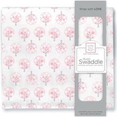 Пеленка муслиновая SwaddleDesigns Pink Spot Tree