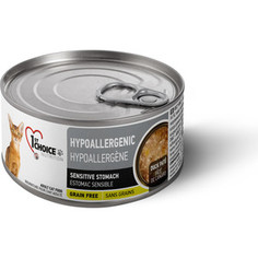 Консервы 1-ST CHOICE Adult Cat Hypoallergenic Grain Free Duck Pate с утиным паштетом для кошек с чувствительным пищеварением 85г (102.6.026)