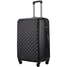 Чемодан LCASE Phatthaya Black (M) с расширением Lcase