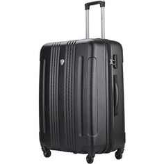 Чемодан LCASE Bangkok black (L) с расширением Lcase