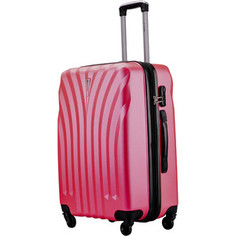 Чемодан LCASE Phuket Peach pink (M) с расширением Lcase