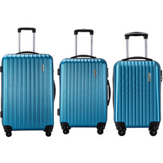 Комплект чемоданов LCASE Krabi Blue с расширением Lcase
