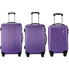 Комплект чемоданов LCASE Krabi New purple Lcase