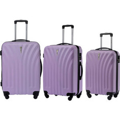 Комплект чемоданов LCASE Phuket Light purpule с расширением Lcase