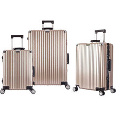 Комплект чемоданов LCASE Dubai champangne УХ-909 Lcase
