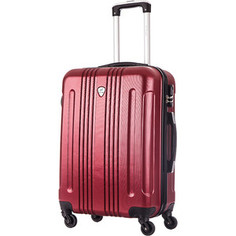 Чемодан LCASE Bangkok Red wine (M) с расширением Lcase