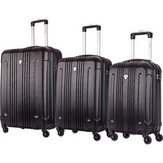 Комплект чемоданов LCASE Bangkok black Lcase