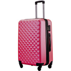 Чемодан LCASE Phatthaya Peach pink (M) с расширением Lcase