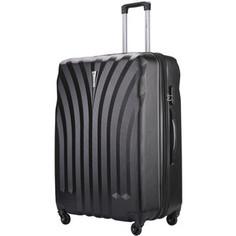 Чемодан LCASE Phuket Black (L) с расширением Lcase