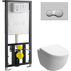 Комплект Vitra Sento с инсталляцией, с микролифтом (4448B003-0075, 700-1873, 120-003-009)