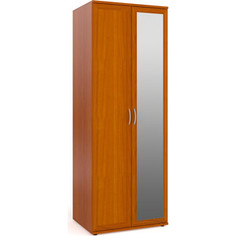 Шкаф для одежды и белья с зеркалом Мебельный двор ШК-2-Зерк яблоня