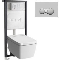 Комплект Vitra Metropole Rim-Ex VitrAfresh с инсталляцией, безободковый, с микролифтом (7672B003-1686, 700-1873, 90-003-009)