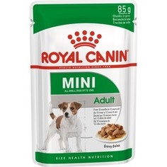 Пауч Royal Canin Mini Adult Gravy-Salsa кусочки в соусе сальса для собак мелких пород с 10мес до 12лет 85г