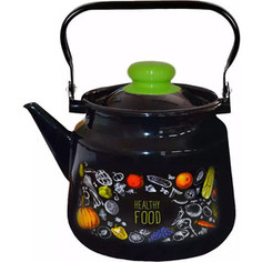 Чайник эмалированный 3,5 л Appetite Healthy food (1с26с)