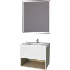 Мебель для ванной Dreja Perfecto 70 дуб/белый лак