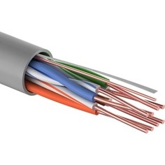 Кабель Proconnect UTP 4PR 24AWG, CU (медь), CAT5E, 100 МГц, PVC, серый, (бухта 100 м) (01-0052-100)