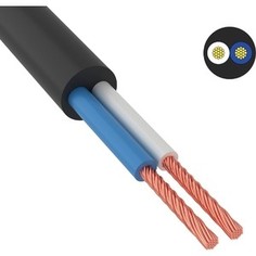 Кабель REXANT силовой медный NUM-O 2x2,5 мм2, длина 20 метров, ГОСТ 31996-2012, ТУ 3520-015-38229892-2015 (01-8702-20)
