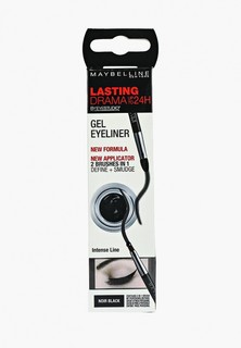 Карандаш для глаз Maybelline New York Гель-лайнер для глаз "Lasting Drama", стойкий, черный, 3 г