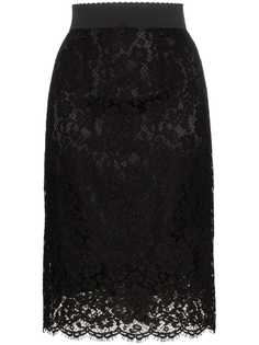 Dolce & Gabbana кружевная юбка-карандаш средней длины