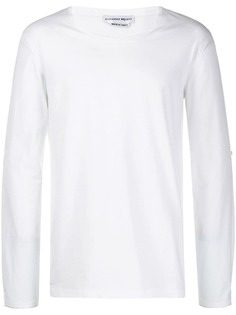 Alexander McQueen футболка с длинными рукавами и молниями на манжетах