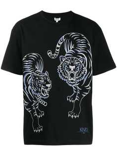Kenzo футболка с принтом Tiger
