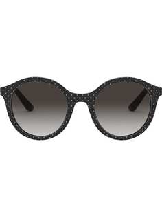 Dolce & Gabbana Eyewear солнцезащитные очки в массивной круглой оправе