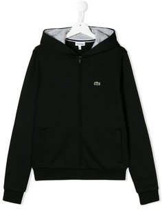Lacoste Kids толстовка на молнии с капюшоном