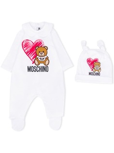 Moschino Kids ромпер с логотипом