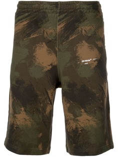 Off-White камуфляжные шорты с логотипом