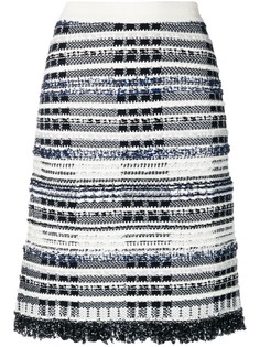 Thom Browne трикотажная твидовая юбка