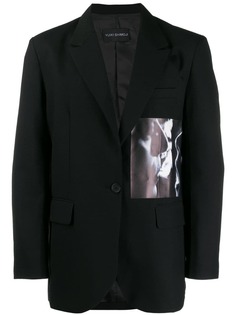 Yuiki Shimoji блейзер с графичным принтом