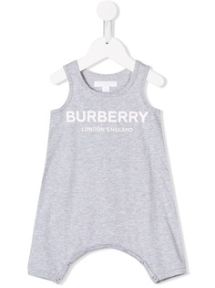 Burberry Kids комбинезон с контрастным логотипом