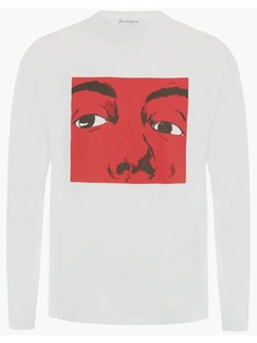 JW Anderson футболка с длинными рукавами и принтом